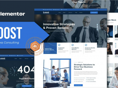 Boost - Business Consulting Elementor Template Kit