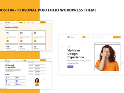 Boston - Personal Portfolio WordPress Theme