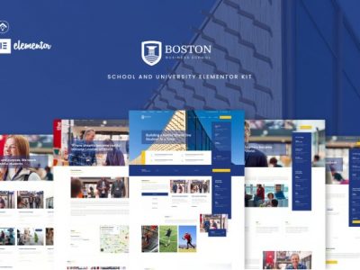 Boston - School & University Elementor Template Kit