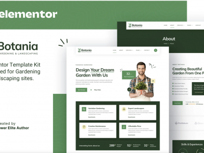 Botania – Gardening & Landscaping Elementor Template Kit