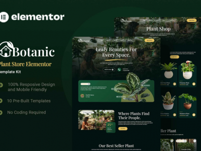 Botanic - Plant Store Elementor Template Kit