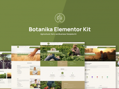 Botanika Agricultural Farm & Business Elementor Template Kit