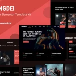 Boxingdei - Boxing Club Elementor Pro Template Kit
