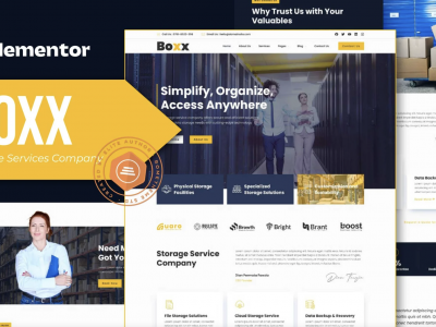 Boxx - Storage Services Company Elementor Template Kit