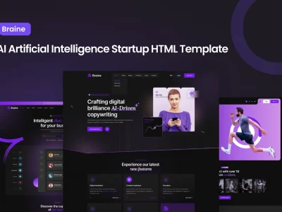 Braine - AI Artificial Intelligence Startup HTML