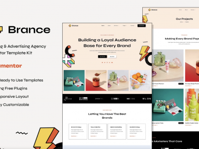 Brance - Branding & Advertising Agency Elementor Template Kit