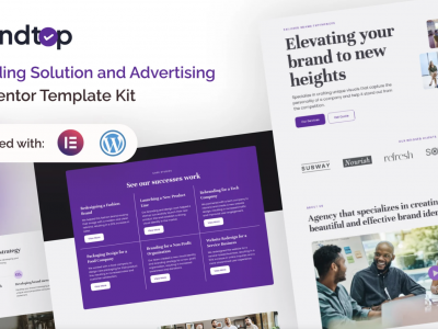 Brandtop - Branding Solution & Advertising Elementor Template Kit