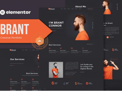 Brant - Creative Portfolio & Agency Elementor Template Kit