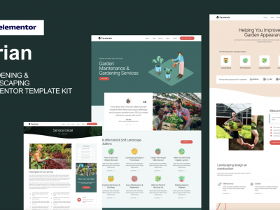 Brian - Gardening & Landscaping Elementor Template Kit