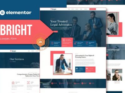 Bright - Lawyer and Firm Elementor Template Kit