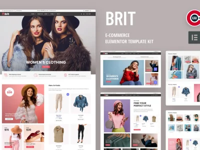 Brit - WooCommerce Elementor Pro Template Kit