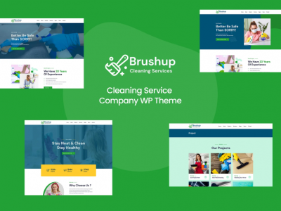 Brushup - Cleaning Service Company WordPress