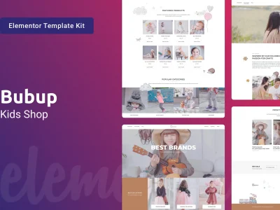 Bubup — Kids Store & Baby Shop Elementor Template Kit