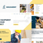 Buildarent - Rent Construction Equipment Elementor Pro Template Kit