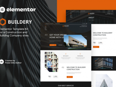 Buildery – Construction & Building Company Elementor Template Kit