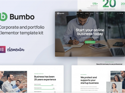 Bumbo - Business & Startup Portfolio Elementor Template Kit