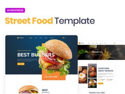 Burgos – Street Food Elementor Template Kit