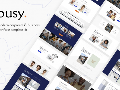 Busy | Modern Corporate & Business Portfolio Elementor Template Kit