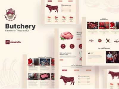 Butcha - Butchery Shop Elementor Template Kit
