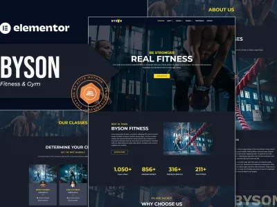 Byson - Fitness & Gym Elementor Template Kit
