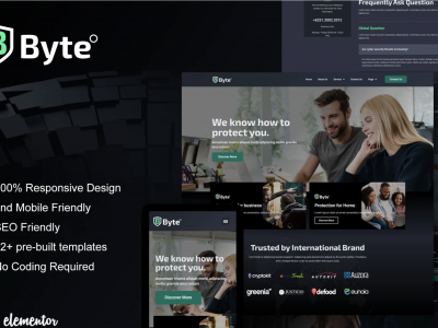 Byte - Cyber Security Business Elementor Template Kit