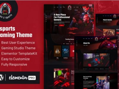 CROX | Esports & Gaming Elementor Template Kit