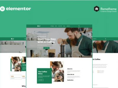 Cafein - Coffee Bar & Cafe Elementor Pro Full Site Template Kit