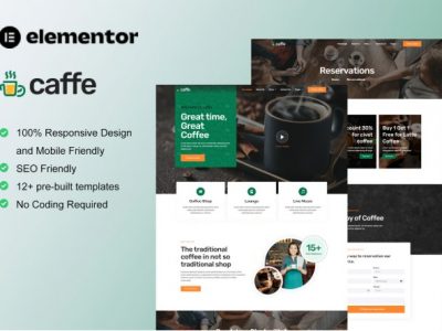 Caffe - Coffee Shop & Cafe Elementor Template Kit