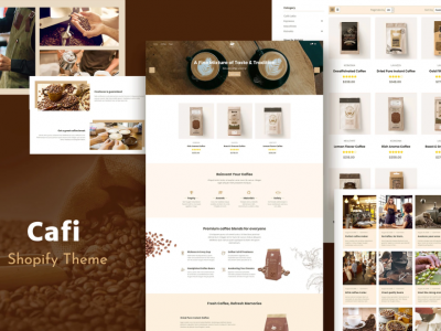 Cafi - Coffee Shops & Cafés Responsive Shopify
