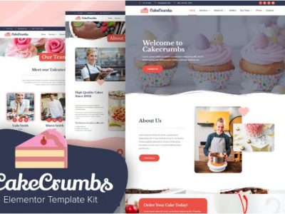 Cakecrumbs - Bakery Elementor Template kit