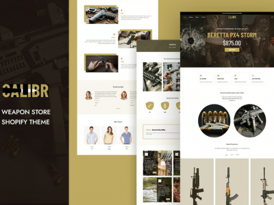 Calibr - Weapon Shop & Single Product Shoify Theme
