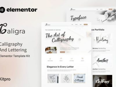 Caligra - Calligraphy & Lettering Elementor Template Kit