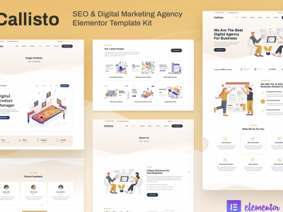 Callisto - SEO & Digital Marketing Agency Elementor Template Kit