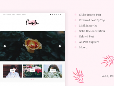 Camelia - Responsive Blogging Tumblr Theme