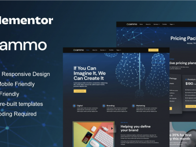 Cammo - Creative Agency Services Elementor Template Kit