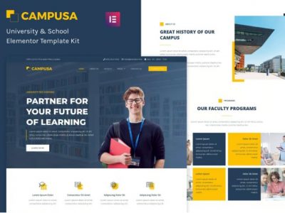Campusa - University & School Elementor Template Kit