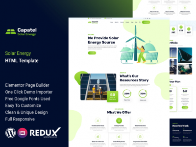 Capatel – Solar Energy WordPress Theme