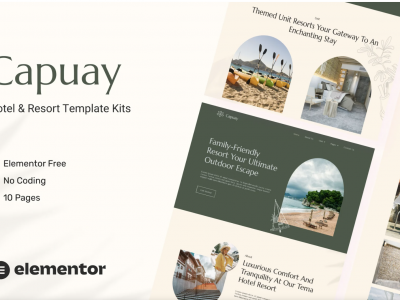 Capuay - Hotel & Resort Elementor Template Kit