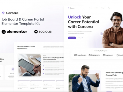 Careera - Job Board & Career Portal Elementor Template Kit