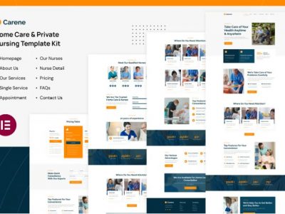 Carene - Home Care & Private Nursing Services Elementor Pro Template Kit