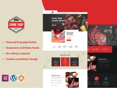 Carne - Meat Shop Elementor Template Kit