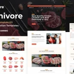 Carnivore - Meat Shop & Butchery Elementor Pro Template Kit