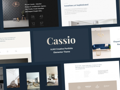 Cassio – Creative AJAX Elementor Theme