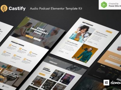 Castify – Audio Podcast Elementor Template Kit