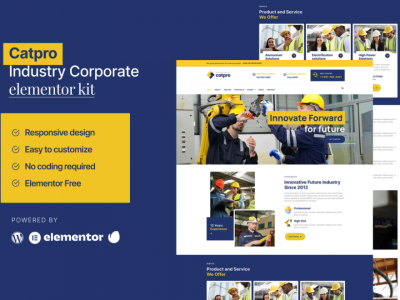 Catpro - Industry Corporate Elementor Template Kit