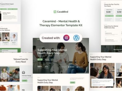 Cavamind - Mental Health & Therapy Elementor Template Kit