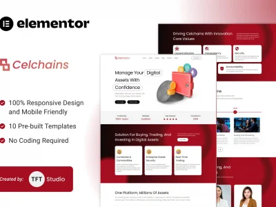 Celchains - Blockchain Crypto & DeFi Elementor Template Kit
