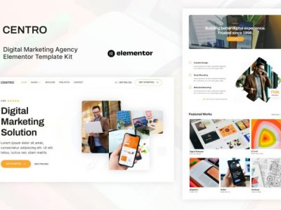 Centro - Digital Marketing Agency & Portfolio Elementor Template Kit