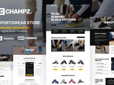 Champz - Sneakers & Sports Apparel Online Store Template Kit