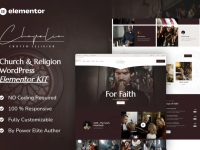 Chapelia - Church & Religion Elementor Pro Template Kit